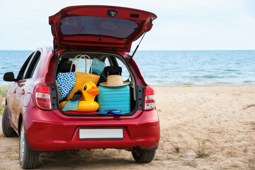 Voiture équipée pour voyage