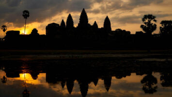 le temple de Angkor wat en Cambodge